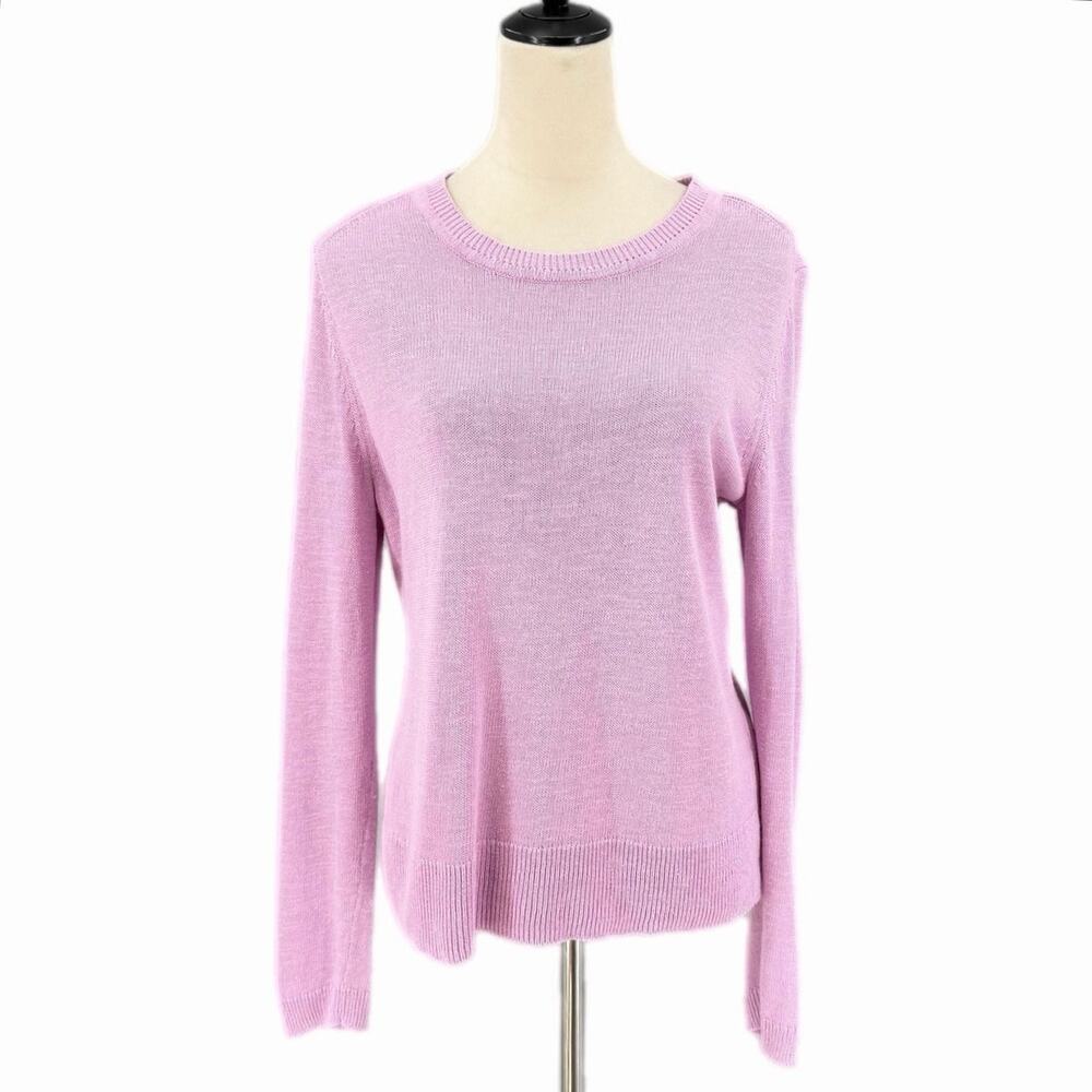 Banana Republic Lilac Purple Crewneck Lightweight Casual Everyday Simple Sweater